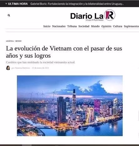 Prensa uruguaya destaca la evolución de Vietnam