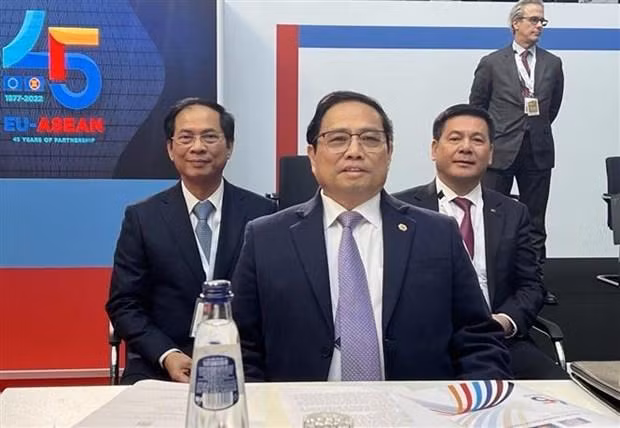 El primer ministro vietnamita, Pham Minh Chinh, en la Cumbre (Fotgrafía: VNA)