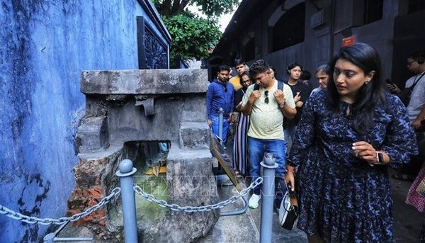 Turistas extranjeros en Hanói (Foto: VNA)