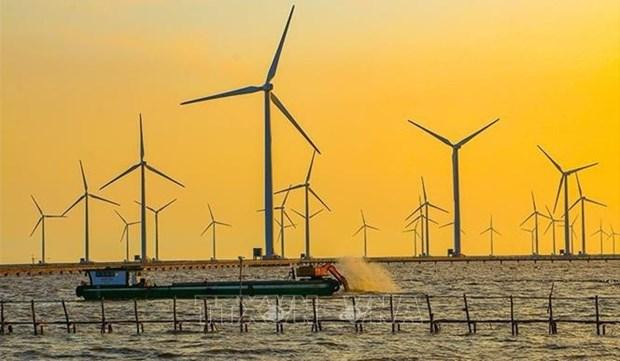 Planta de energía eólica Bac Lieu, en la homónima provincia vietnamita. (Fotografía: VNA)
