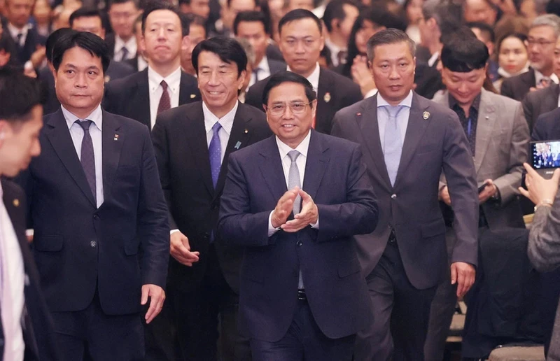 El primer ministro de Vietnam, Pham Minh Chinh, en el evento (Foto: VNA)