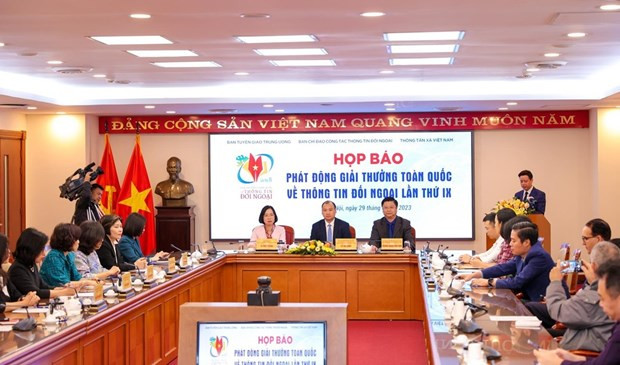 Panorama de la rueda de prensa (Fotografía: VNA)