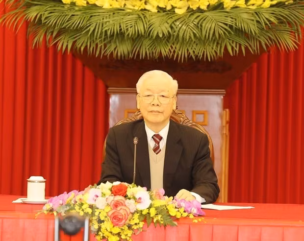 El secretario general del Partido Comunista de Vietnam, Nguyen Phu Trong. (Fotografía: VNA)