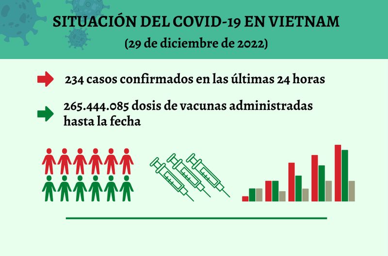 Infografía: Actualización sobre la situación del Covid-19 en Vietnam - 29 de diciembre de 2022