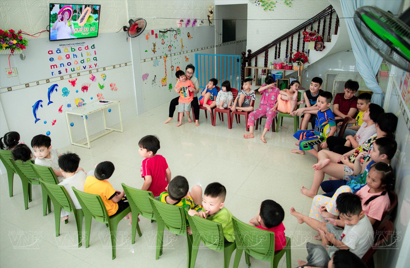 Fundado hace ocho años, el centro ha ayudado a más de 20 niños a desarrollarse normalmente e integrarse en la comunidad. (Foto: VNA)