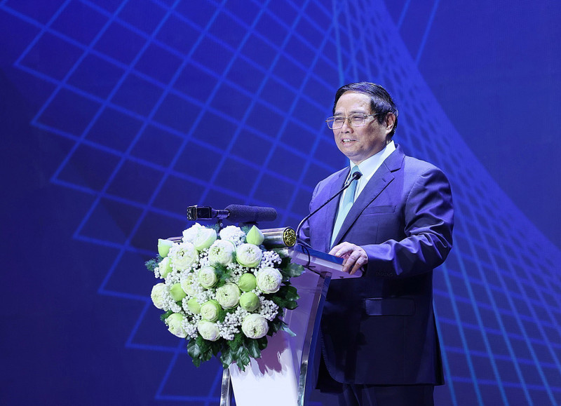 El primer ministro vietnamita, Pham Minh Chinh, en el evento (Fotografía: VNA)