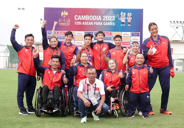 Equipo de atletismo de Vietnam (Fotografía: hanoimoi.com.vn)