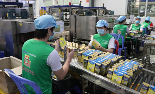 En una fábrica en el parque industrial My Phuoc 2, en la provincia de Binh Duong. (Foto: VNA)