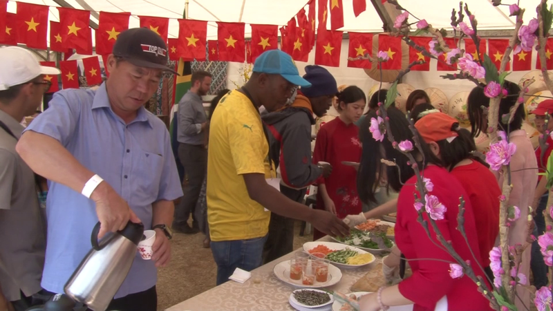 En el pabellón vietnamita. (Fotografía: VNA)