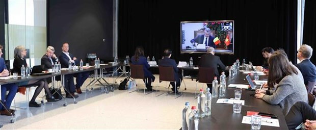 La conferencia en Bruselas (Fotografía: VNA)