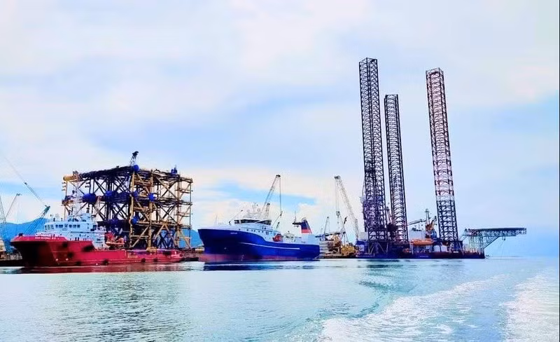 Una plataforma autoelevable fabricada por Vietnam.