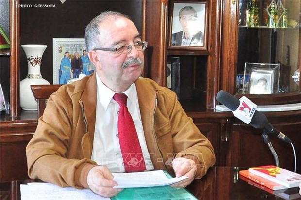 El secretario general de la Asociación de Amistad Argelia-Vietnam, Mohamed Berzig (Fotografía:VNA)