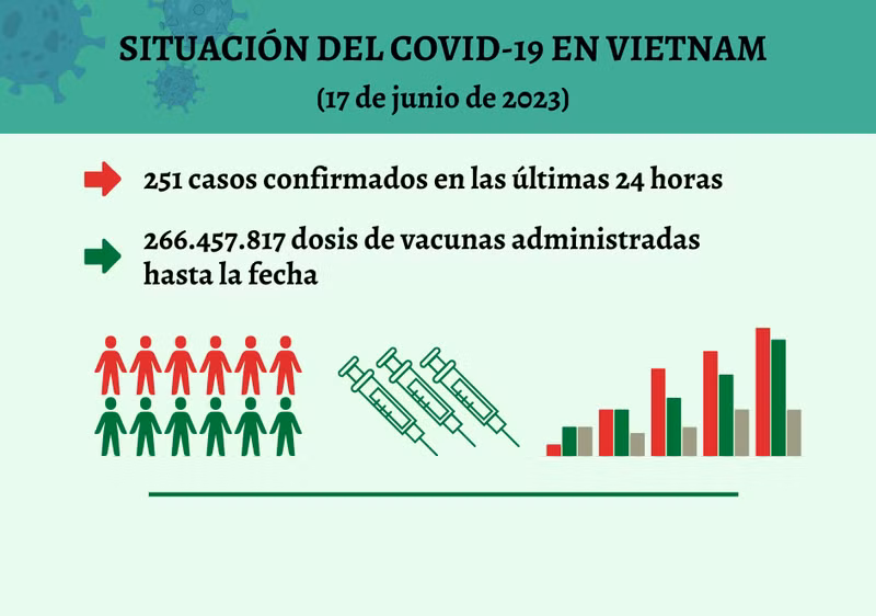 Infografía: Actualización sobre la situación del Covid-19 en Vietnam - 17 de junio de 2023