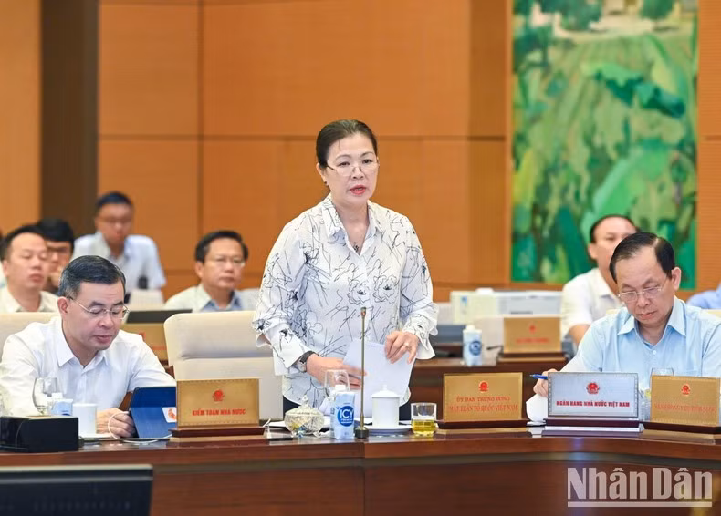 Truong Thi Ngoc Anh, vicepresidenta del Comité Central del Frente de la Patria de Vietnam en el evento.
