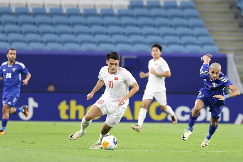 En el partido (Foto: Federación de Fútbol de Vietnam)