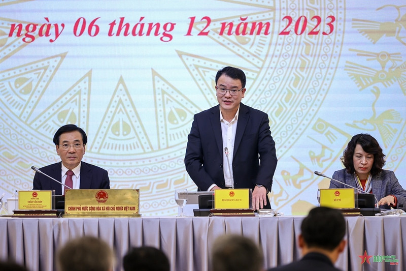 El viceministro de Planificación e Inversión Tran Quoc Phuong en el evento (Foto: qdnd.vn)