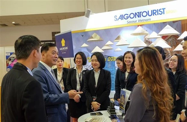 Distintas empresas de primera categoría de Vietnam participan en la cita. (Fotografía: VNA)