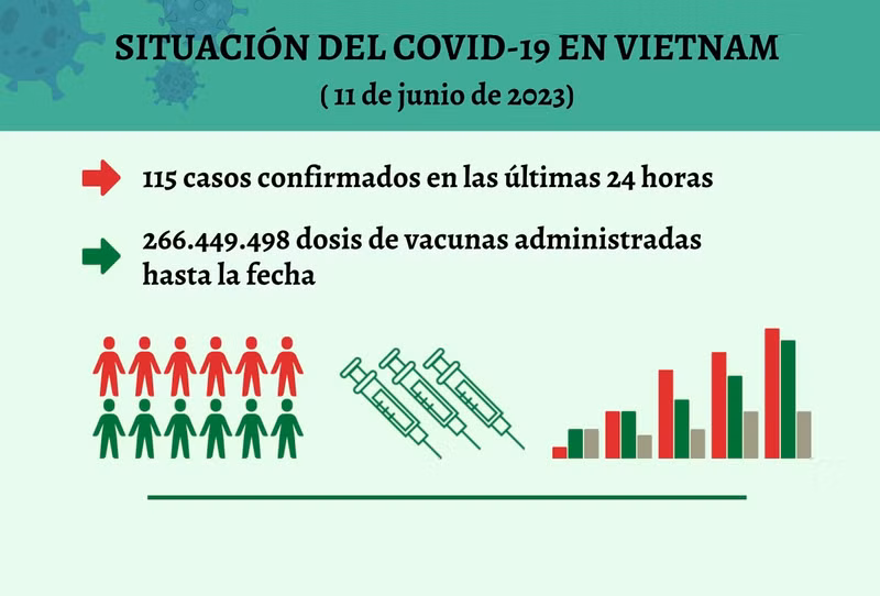 Infografía: Actualización sobre la situación del Covid-19 en Vietnam - 11 de junio de 2023