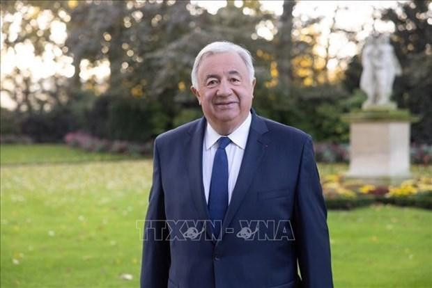 El presidente del Senado francés, Gérard Larcher. (Fotografía: VNA)