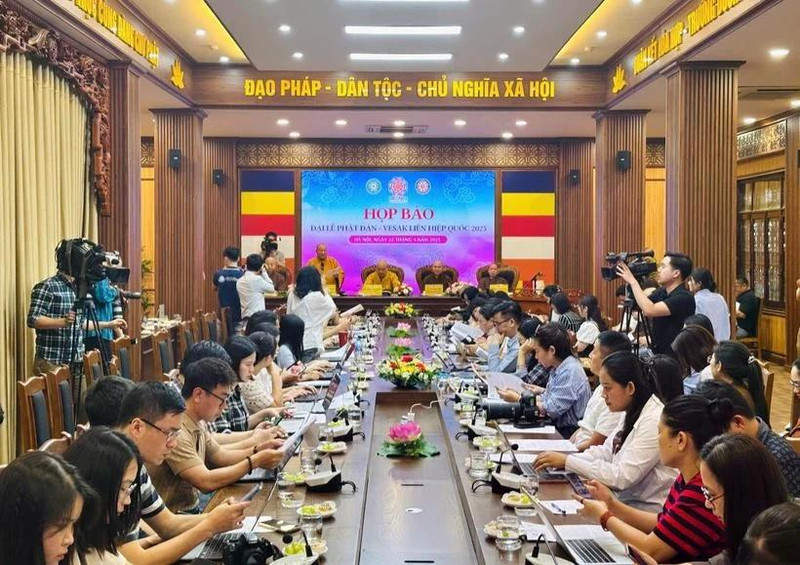 Panorama de la rueda de prensa. (Foto: VNA)