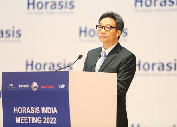 El vicepremier vietnamita Vu Duc Dam en el evento. (Fotografía: VNA)
