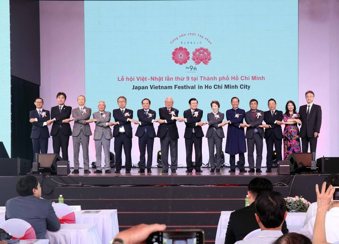 Delegados vietnamitas y japoneses en el noveno Festival Vietnam-Japón en Ciudad Ho Chi Minh (Foto: sggp.org.vn)
