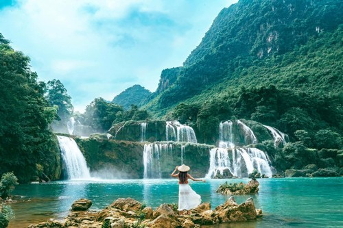 La cascada Ban Gioc en Cao Bang (Foto: VNA)