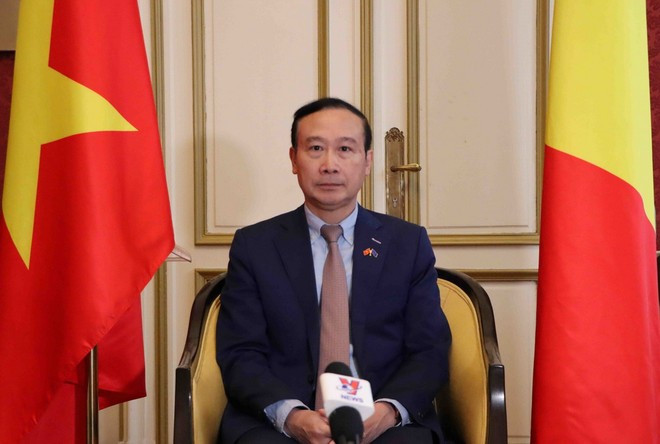 El embajador de Vietnam en Bélgica y Luxemburgo y jefe de la delegación vietnamita ante la Unión Europea (UE), Nguyen Van Thao. (Foto: VNA)