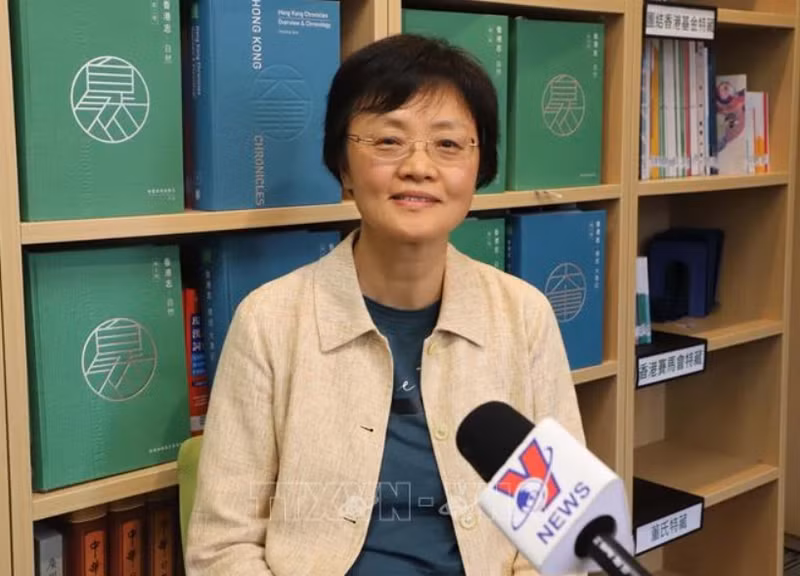 Sun Wenbin, directora del Centro de Instituto de Crónicas de Hong Kong (Foto: VNA)