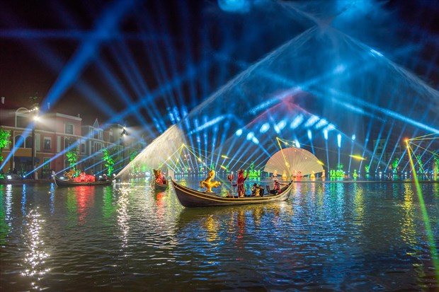 Un espectáculo Colores de Venecia, en Phu Quoc. (Foto: VNA)
