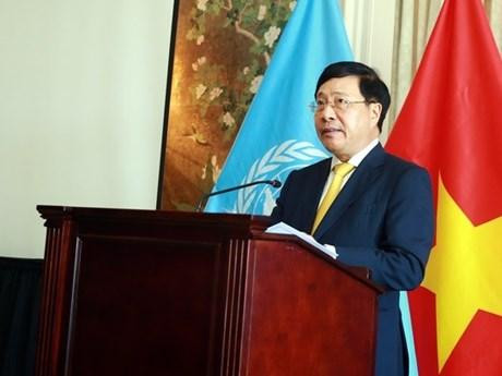El viceprimer ministro vietnamita Pham Binh Minh. (Fotografía: VNA)