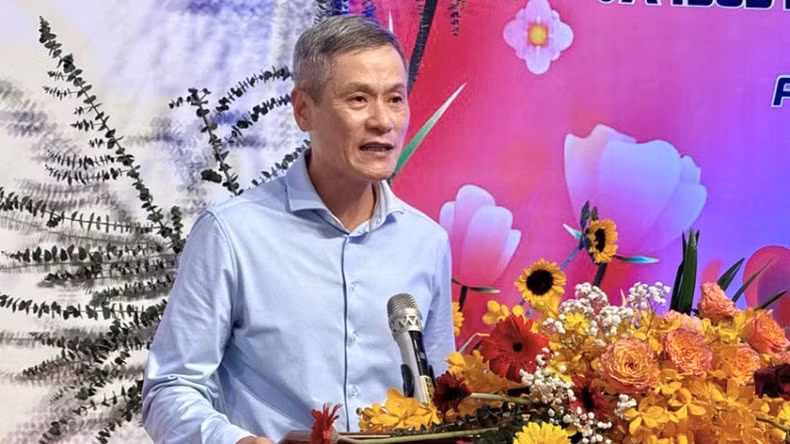 El embajador de Vietnam en Camboya, Nguyen Minh Vu, habla en la cita. (Foto: Nhan Dan)