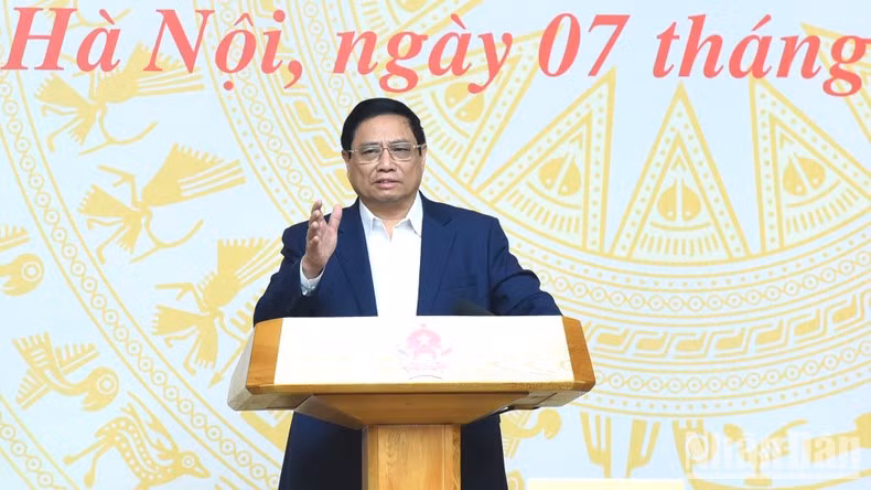 El primer ministro de Vietnam, Pham Minh Chinh, en el evento.