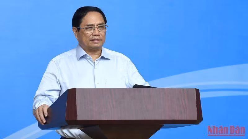 El primer ministro vietnamita, Pham Minh Chinh en el evento. 