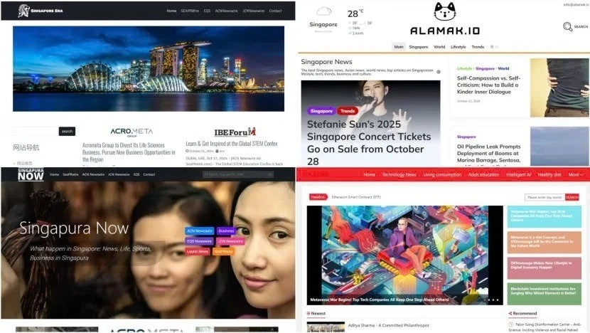 Singapur bloquea seis sitios web que suplantan identidad de medios de ...