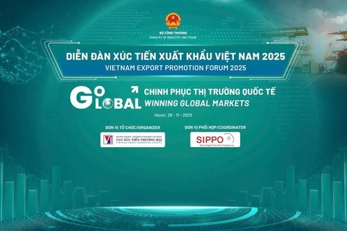 El Foro de Promoción de Exportaciones de Vietnam 2025 se llevará a cabo el 26 de noviembre en Hanói. (Foto: VNA)