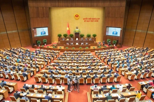 En el décimo período de sesiones de la Asamblea Nacional de Vietnam de la XV Legislatura (Foto: VNA)