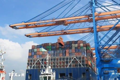 Vista del Puerto internacional de Gemalink, en Phu My, Ciudad Ho Chi Minh. (Foto: VNA)