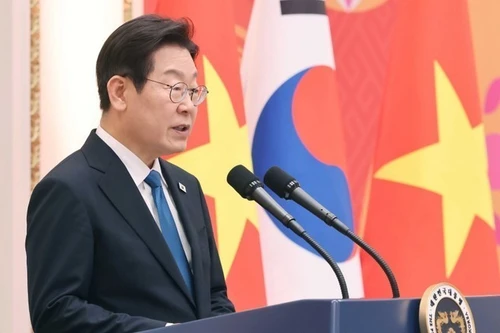 Presidente de Corea del Sur, Lee Jae Myung. (Foto: Thong Nhat/VNA)