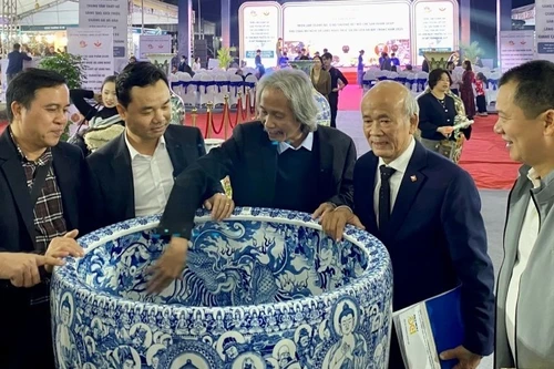 En la exposición se muestran muchos productos tradicionales únicos.