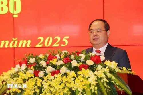El secretario del Comité del Partido Comunista de Vietnam en Quang Ninh, Quan Minh Cuong (Foto: VNA)