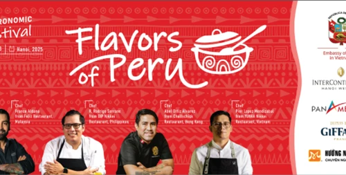 El festival gastronómico “Sabores del Perú” se celebrará del 9 al 13 de julio próximo.