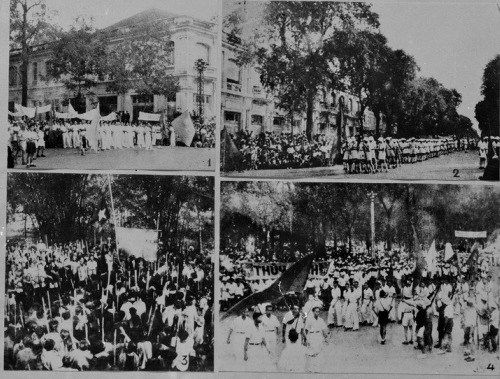 Durante los días de efervescencia revolucionaria de aquel agosto, los habitantes de las provincias del sur se alzan para tomar el gobierno. (Foto: VNA). Durante los días de efervescencia revolucionaria de aquel agosto, los habitantes de las provincias del sur se alzan para tomar el gobierno. (Foto: VNA).
