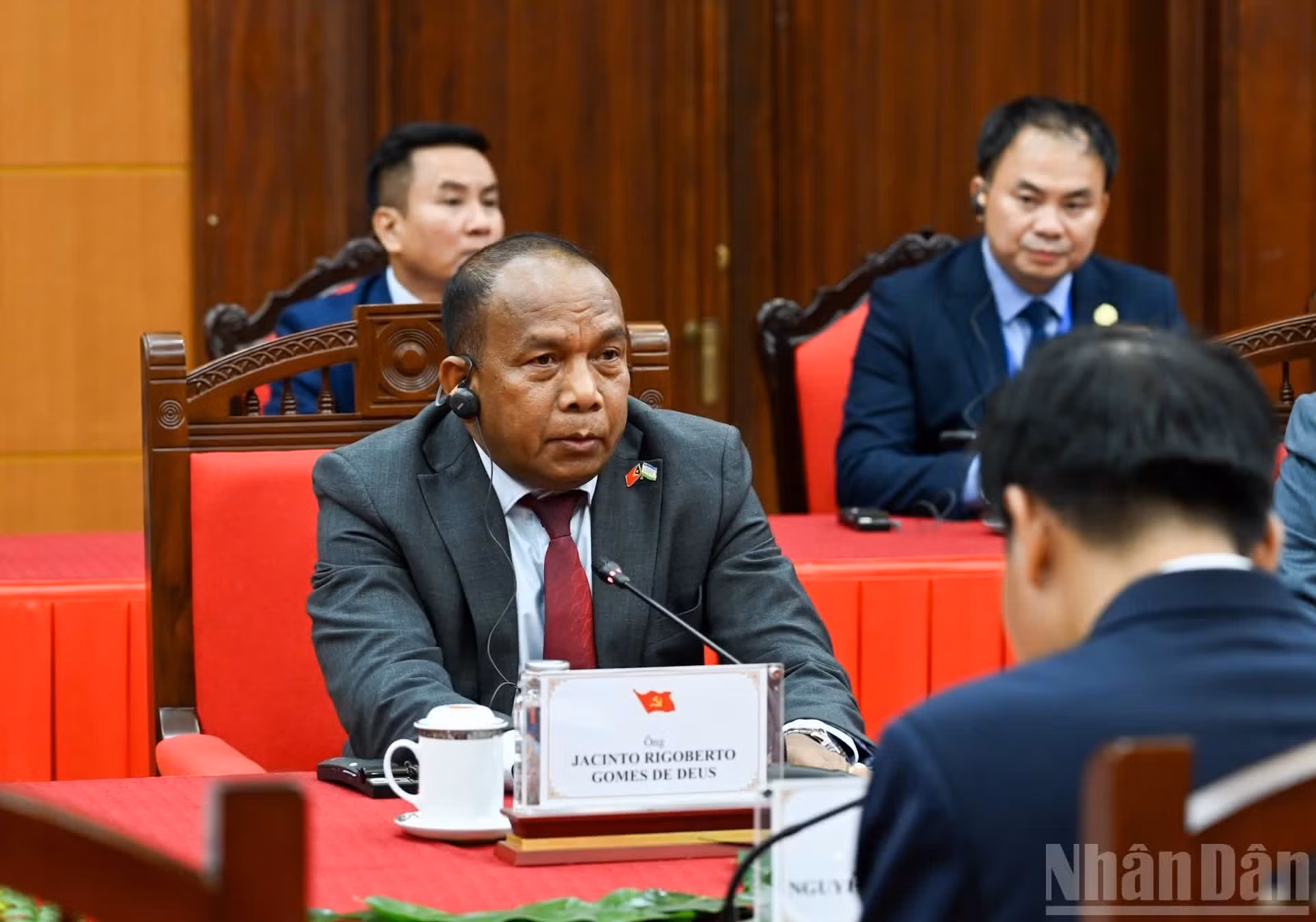 Jacinto Rigoberto Gomes de Deus, primer vicesecretario general del Partido Congreso Nacional para la Reconstrucción de Timor Oriental.