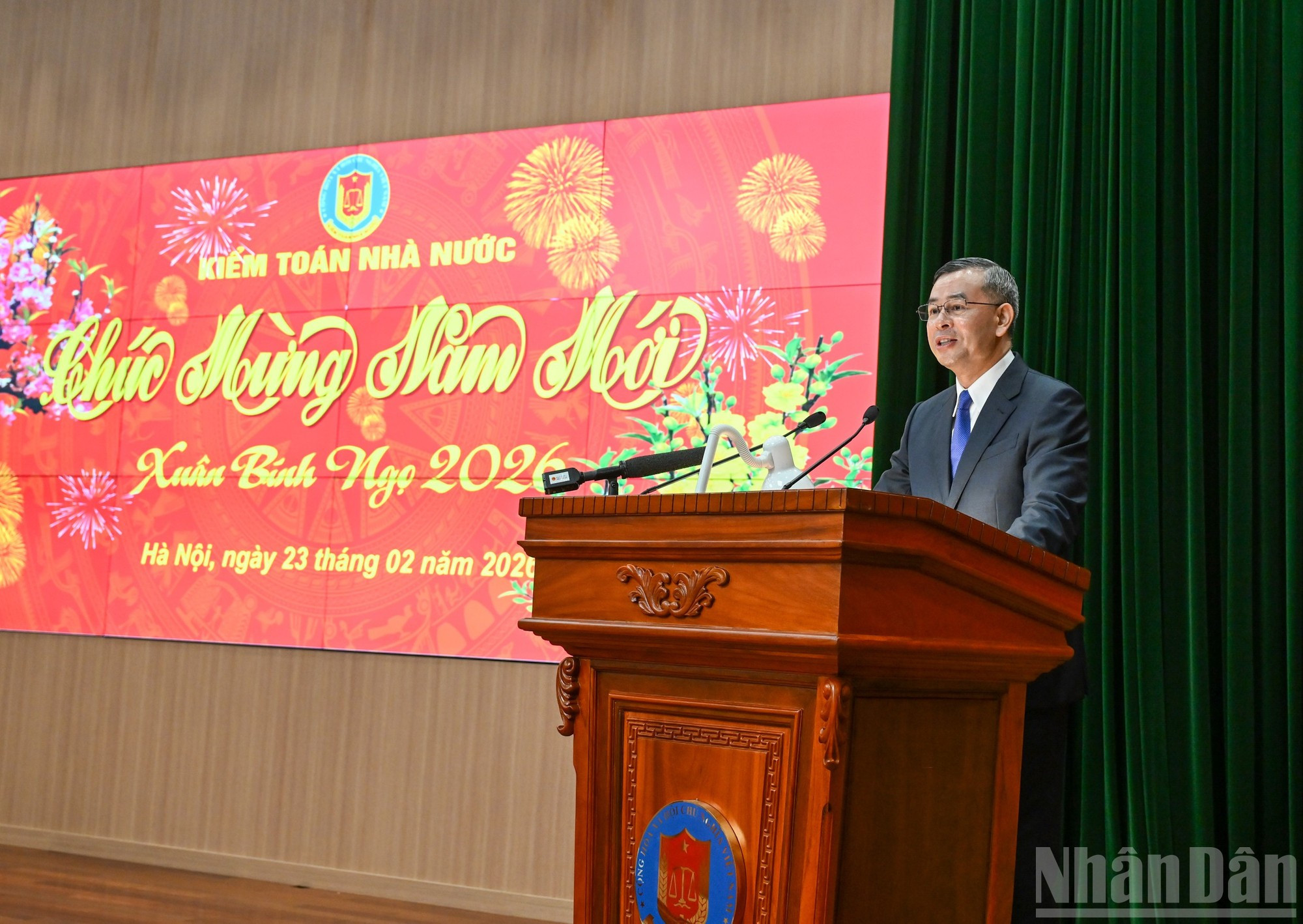 El auditor general del Estado, Ngo Van Tuan, en su intervención.