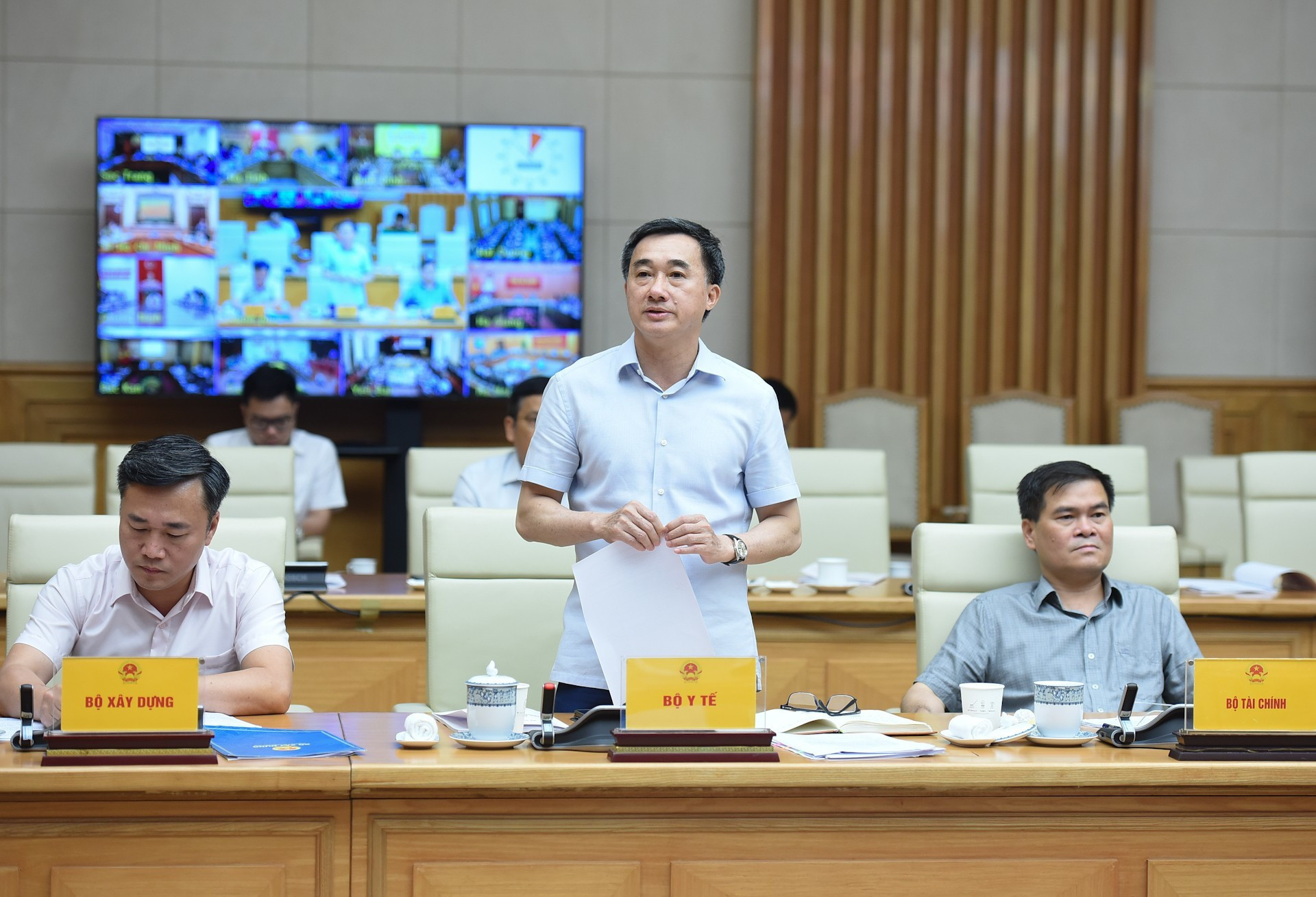 Un delegado del Ministerio de Salud Pública en su intervención.