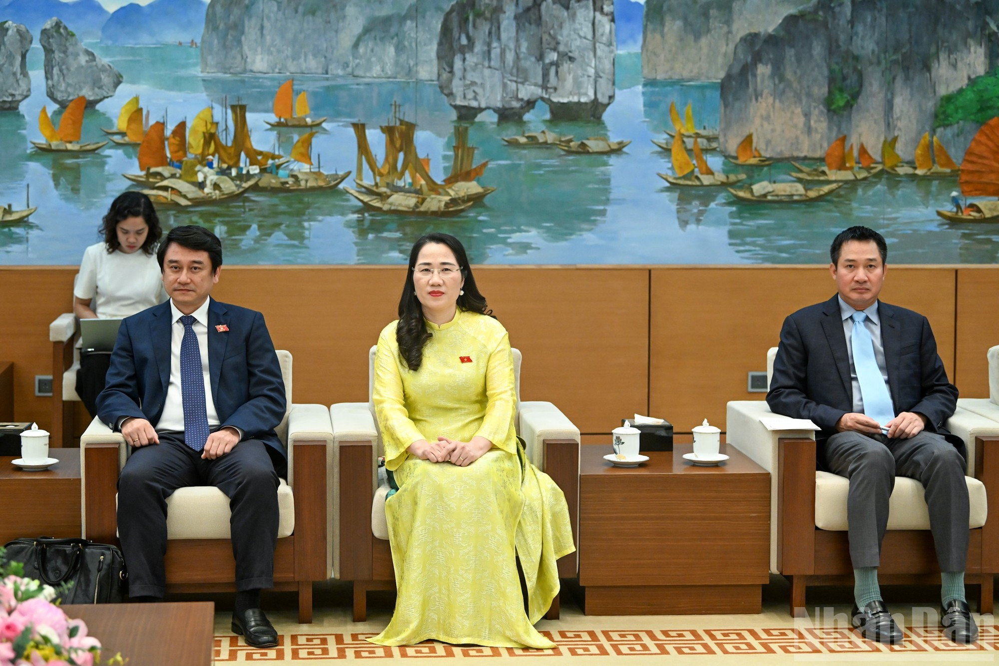 Representantes de la parte vietnamita.