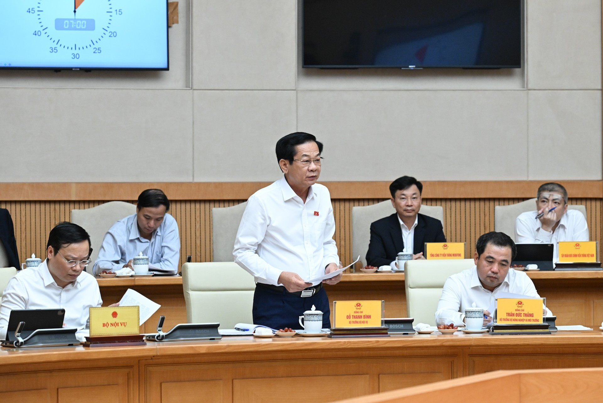 El ministro del Interior, Do Thanh Binh. El ministro del Interior, Do Thanh Binh.