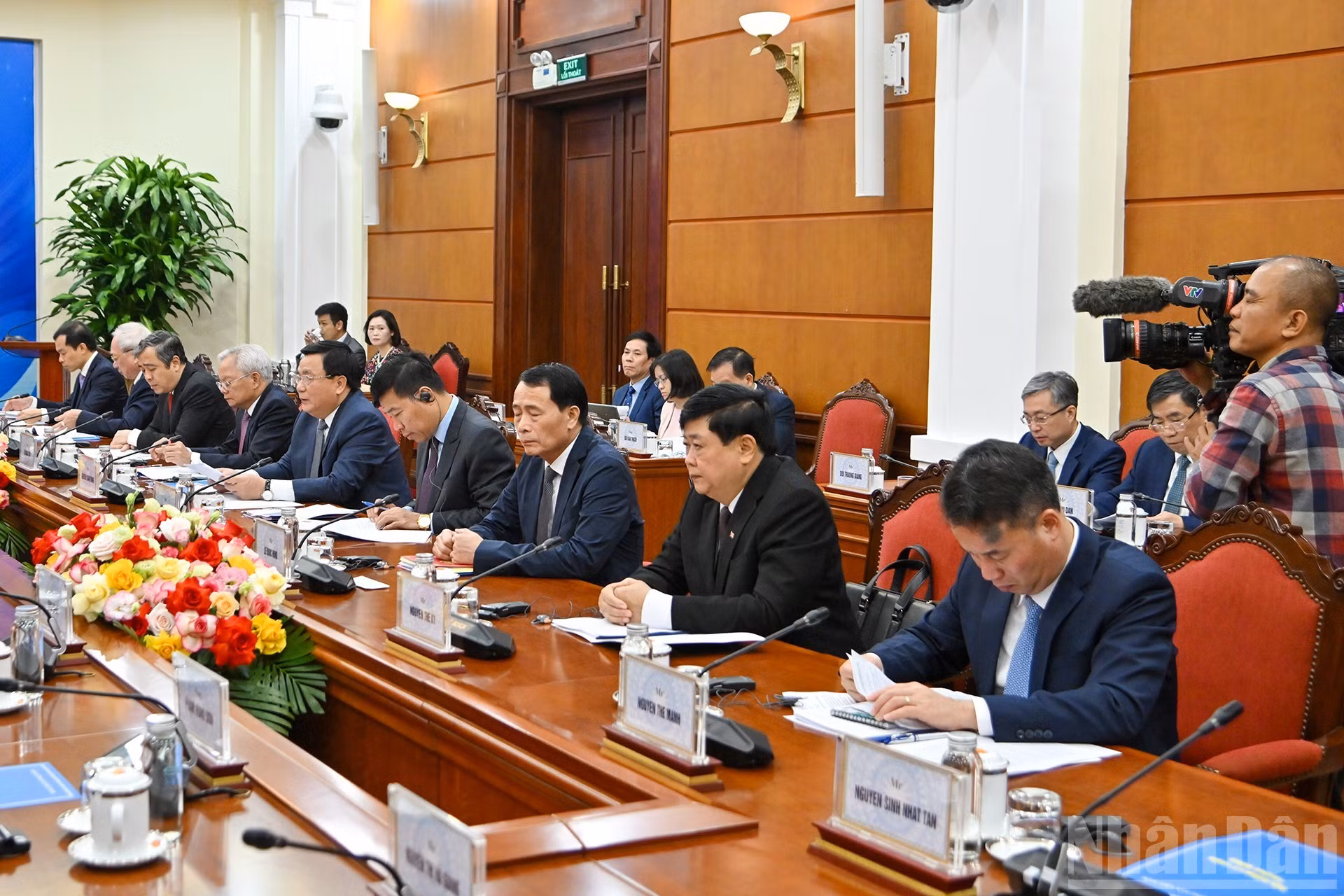 Miembros de la delegación vietnamita.