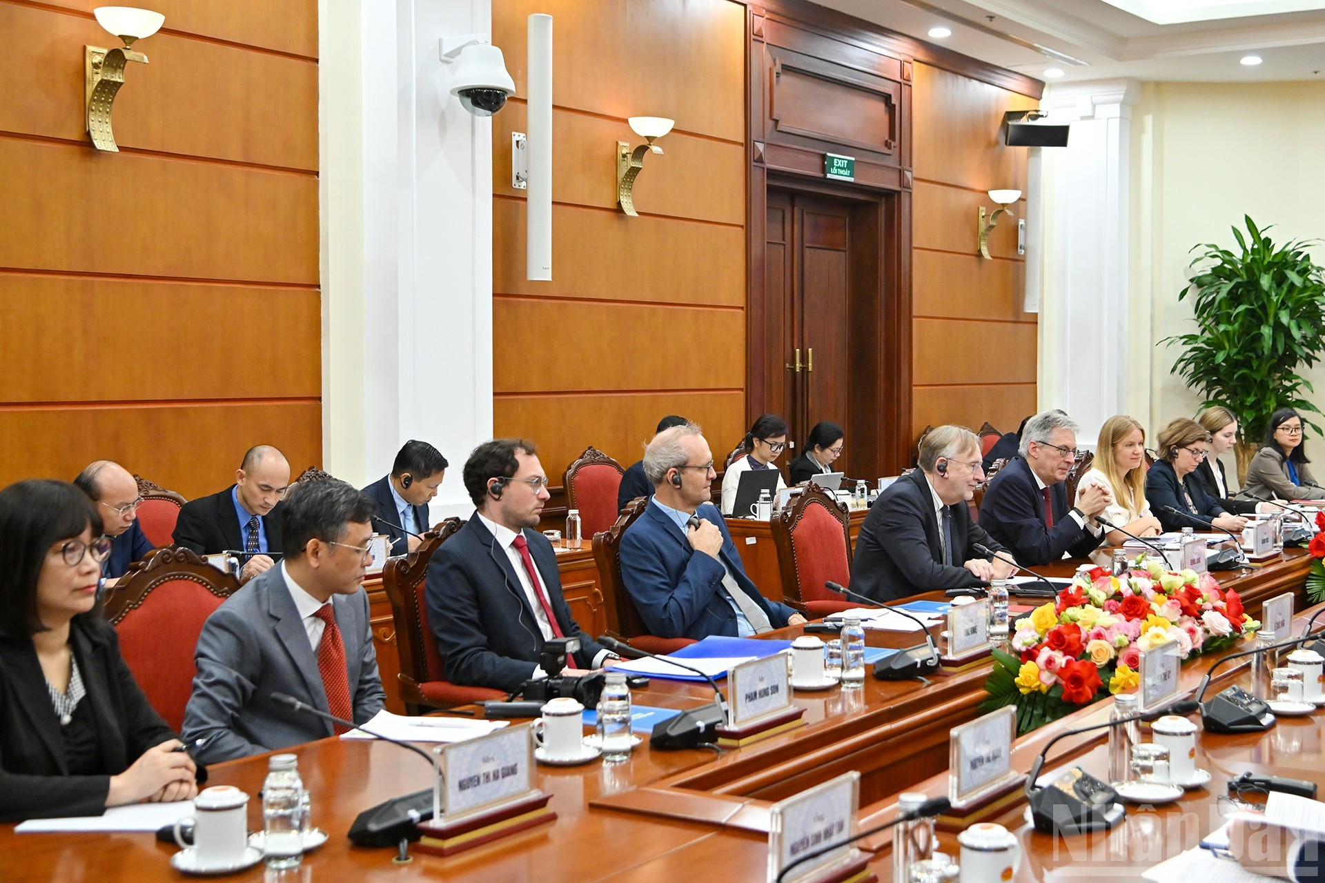 Miembros de la delegación alemana. Miembros de la delegación alemana.